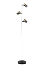 UPTON - Vloerlamp - 3xGU10 - Fumé