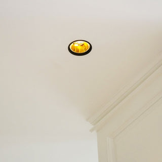 Inbouwspot Aureole Gold Reflector GU10, zwart