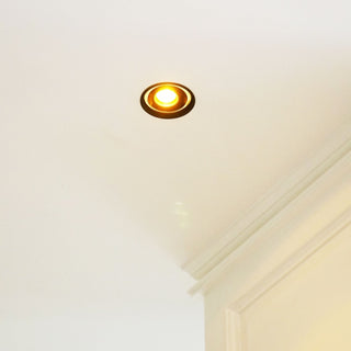 Inbouwspot Aureole Short Tube Gold Reflector GU10, wit