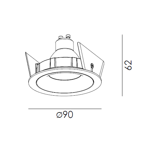 Clickfit Rim Smooth Luminaire encastré