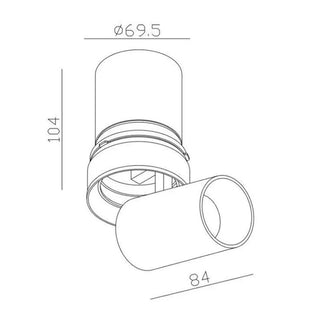 Sleekfit Tuup Spot de plafond encastré