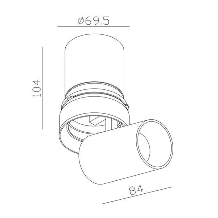 Sleekfit Tuup Spot de plafond encastré