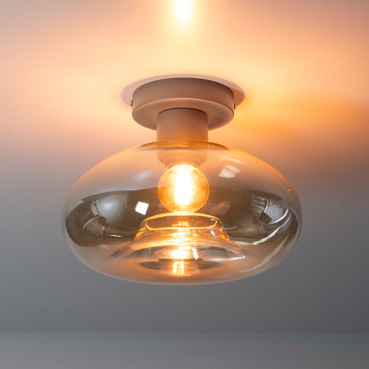 Ceiling lamp Soll beige - 1-light, diameter 27 cm