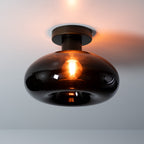 Plafondlamp Soll sienna bruin - 1-lichts, diameter 27 cm