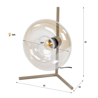 Table lamp Soll beige - 1-light, 40 cm high