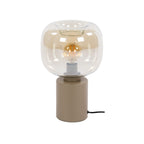 Lampe de table Serene beige - 1 lumière, hauteur 37 cm