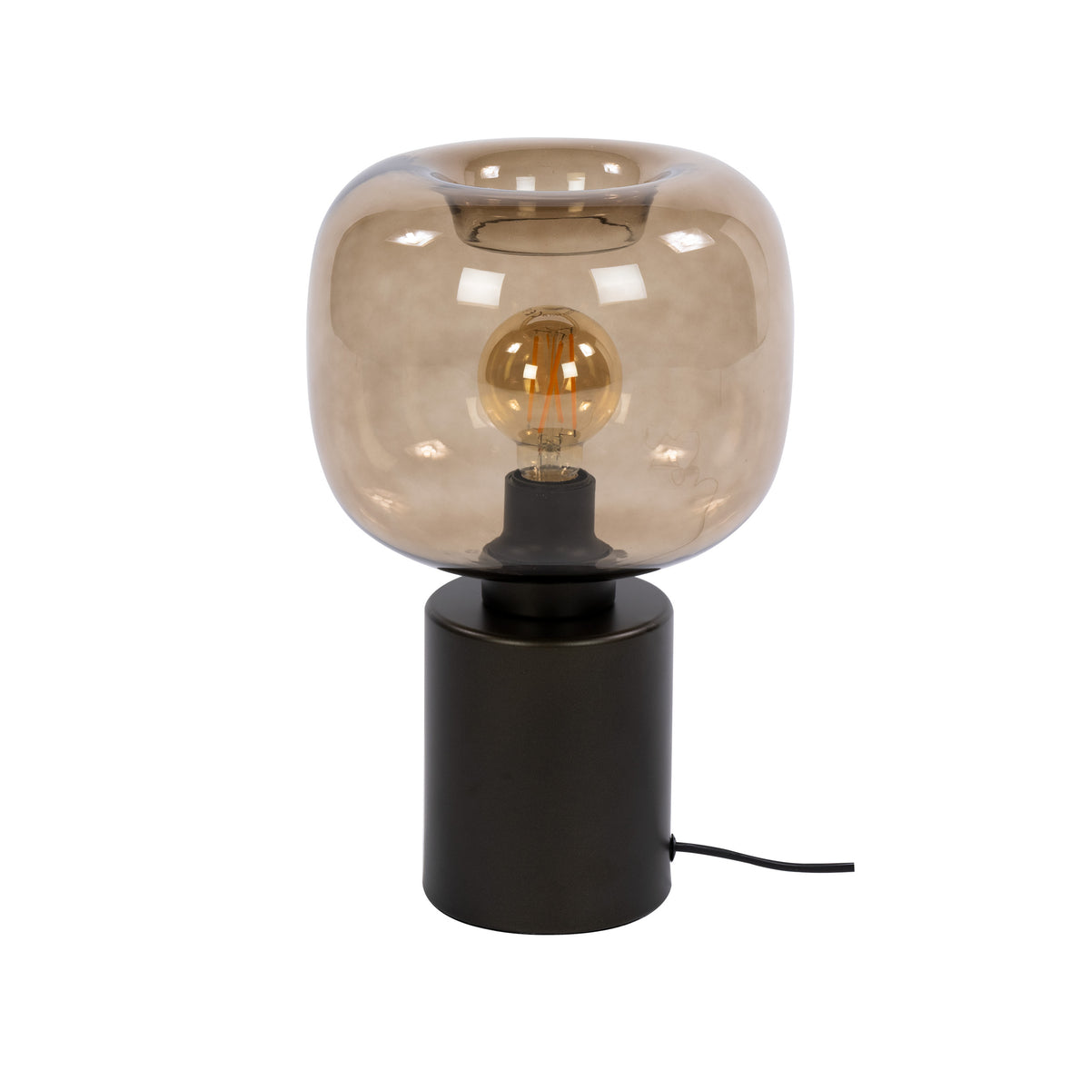 Table lamp Serene sienna brown - 1-light, 37 cm high