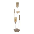 Floor lamp Serene switch tiered beige - 2+3-light, 170 cm high