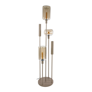 Floor lamp Serene switch tiered beige - 2+3-light, 170 cm high
