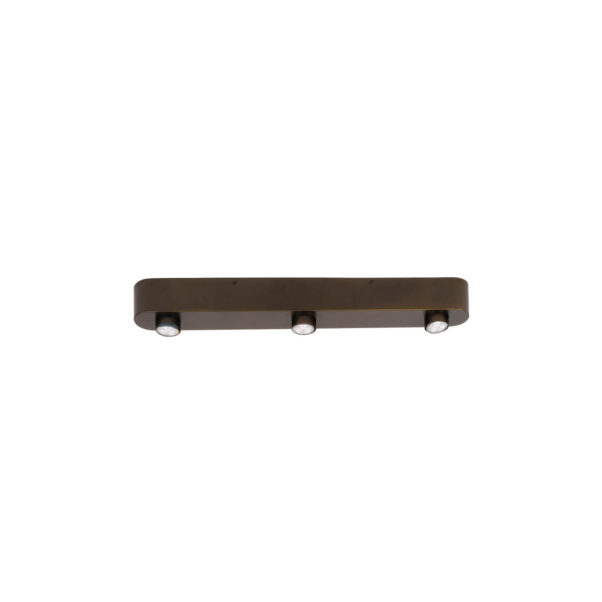 Plafonnier Bar brun sienna - 3 lumières, largeur 75 cm