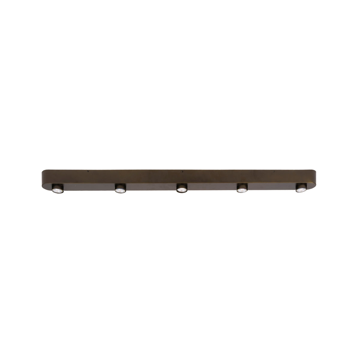 Ceiling lamp Bar sienna brown - 5-light, 135 cm wide