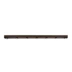 Ceiling lamp Bar sienna brown - 7-light, 195 cm wide
