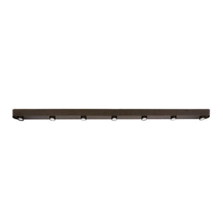 Ceiling lamp Bar sienna brown - 7-light, 195 cm wide