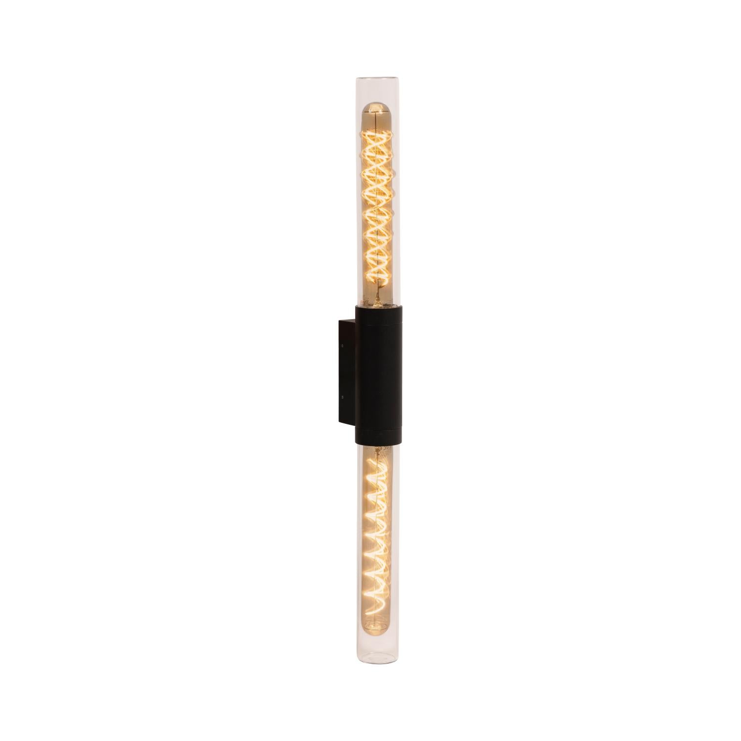 PILAR - Wandlamp Binnen/Buiten - 2xE27 - IP54 - Zwart | Essential