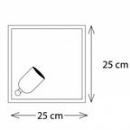 Plafonnier Vitrine Plafonnier Square 1L, chrome