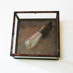 Plafonnier Vitrine Plafonnier Square 1L, chrome