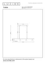 TIANA - Pendant light - 4xGU10 - Champagne colour | Essential
