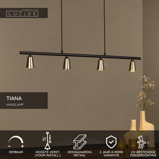 TIANA - Pendant light - 4xGU10 - Champagne colour | Essential