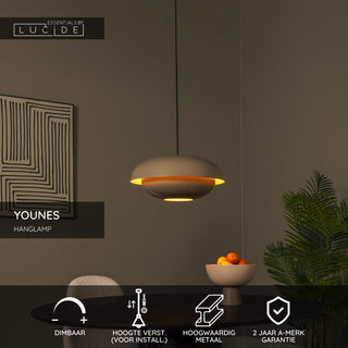 YOUNES - Hanglamp - Ø 40 cm - 1xE27 - Taupe | Essential