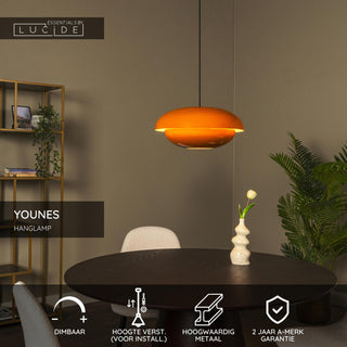 YOUNES - Suspension - Ø 40 cm - 1xE27 - Orange | Essential