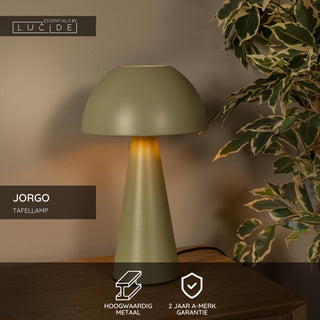 JORGO - Lampe de table - Ø 20 cm - 1xE27 - Vert | Essential