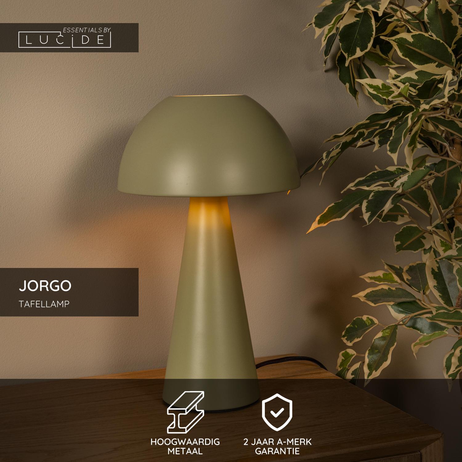 JORGO - Lampe de table - Ø 20 cm - 1xE27 - Vert | Essential