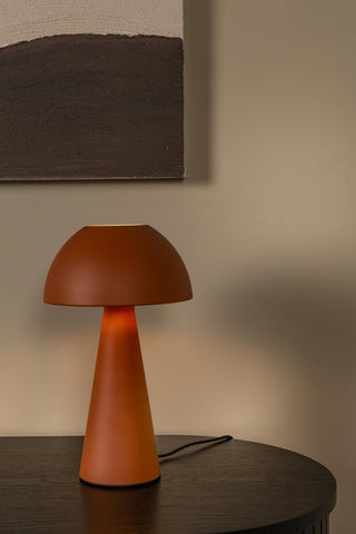 JORGO - Tafellamp - Ø 20 cm - 1xE27 - Terracotta | Essential