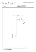 TIANA - Lampe de table - 1xGU10 - Couleur champagne | Essential