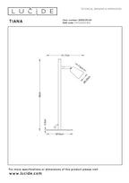 TIANA - Lampe de table - 1xGU10 - Taupe | Essential