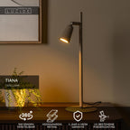 TIANA - Lampe de table - 1xGU10 - Taupe | Essential