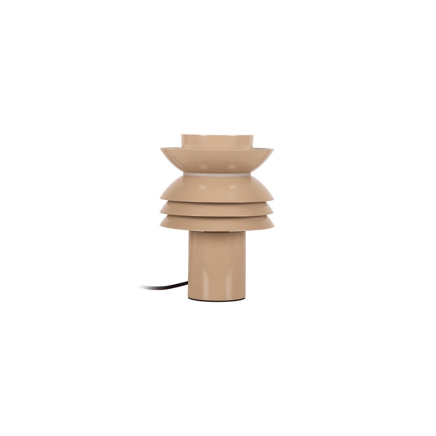 YINDRA - Lampe de table - Ø 17,5 cm - 1xE27 - Taupe | Vibes
