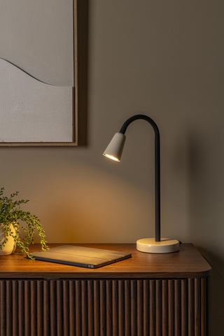 JASPER - Tafellamp - 1xGU10 - Beige | Essential
