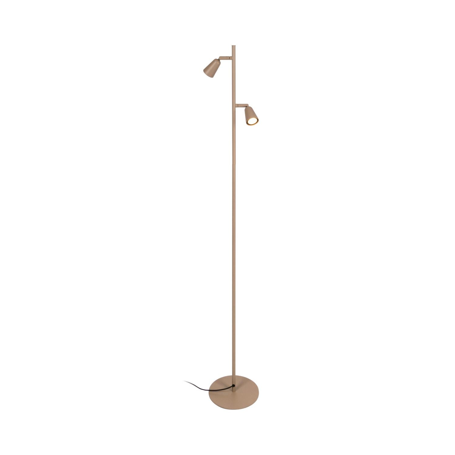 TIANA - Lampadaire - 2xGU10 - Taupe | Essential