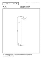 TIANA - Lampadaire - 2xGU10 - Taupe | Essential