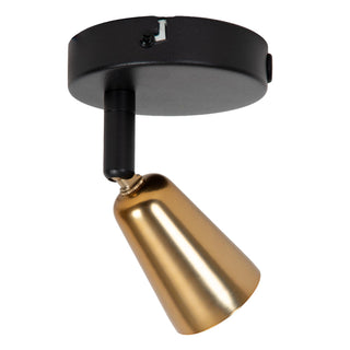TIANA - Wandspot / Wandlamp - 1xGU10 - Wandlicht of plafonnière - Champagne kleur | Essential