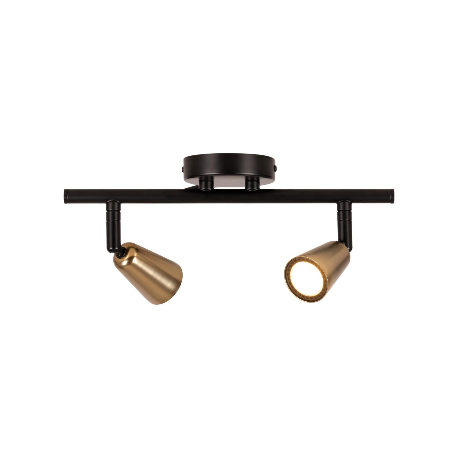 TIANA - Wandspot / Wandlamp - 2xGU10 - Champagne kleur | Essential