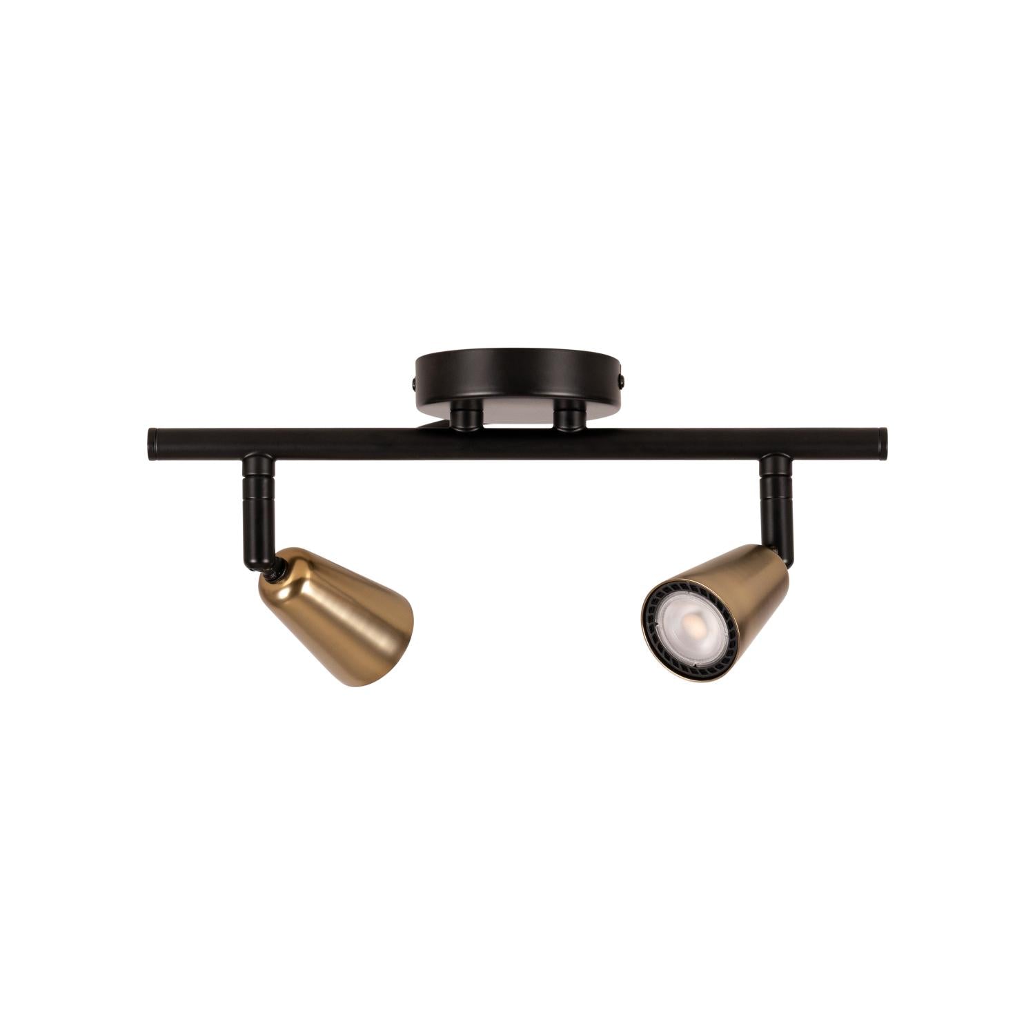 TIANA - Wandspot / Wandlamp - 2xGU10 - Champagne kleur | Essential