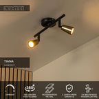 TIANA - Wall spot / Wall light - 2xGU10 - Champagne colour | Essential