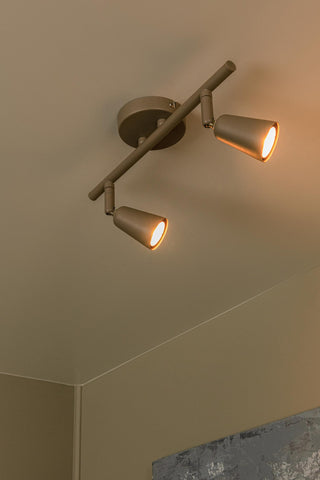TIANA - Spot mural / Applique murale - 2xGU10 - Taupe | Essential