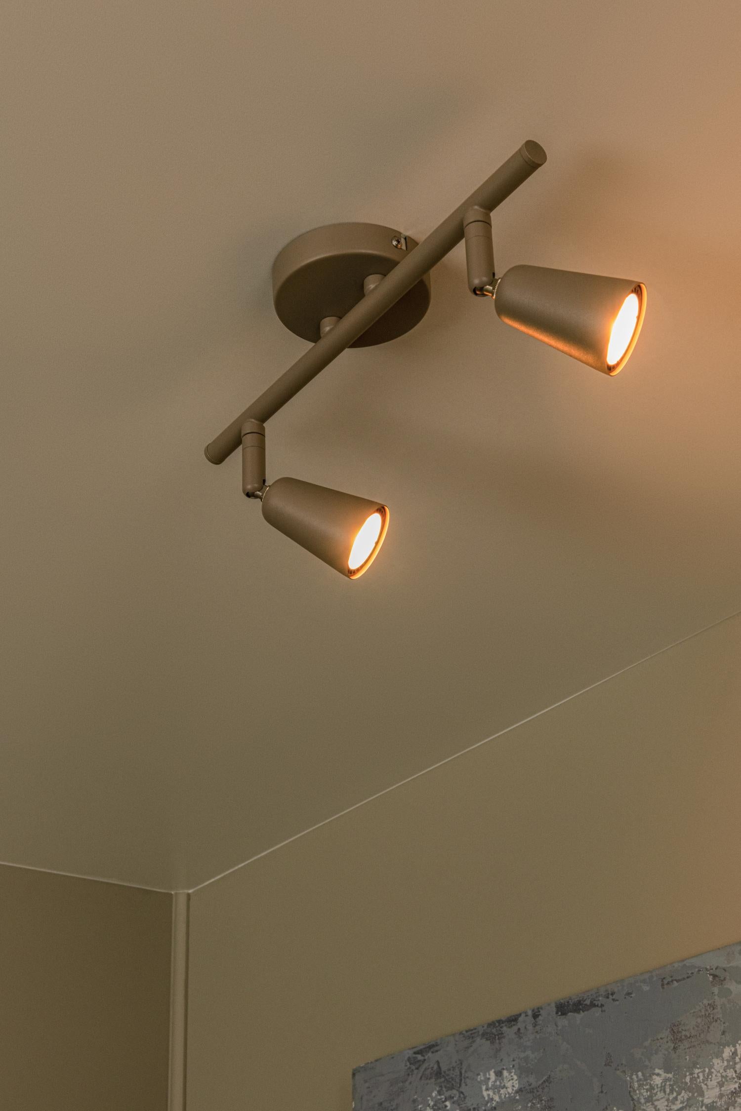 TIANA - Spot mural / Applique murale - 2xGU10 - Taupe | Essential