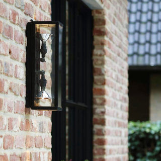Wandlamp buiten Vitrine Up & Down, geborsteld nikkel