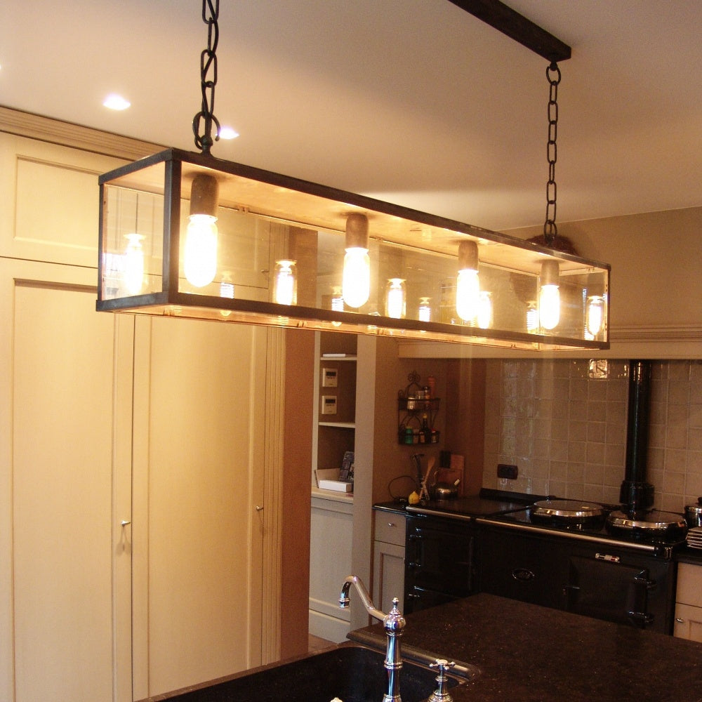 Suspension Vitrine Suspension Long Chain 4L, bronze