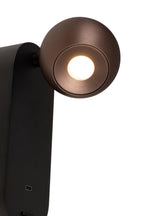 MONTANA - Wandlamp - LED - CCT - 1x6,3W 2700K/4000K - Met USB oplaadpunt - Koffie