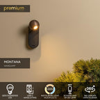 MONTANA - Wandlamp - LED - CCT - 1x6,3W 2700K/4000K - Met USB oplaadpunt - Koffie