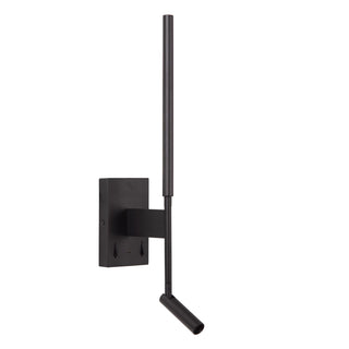 FINAN - Applique murale - LED - 2700K - Avec port de charge USB - Noir