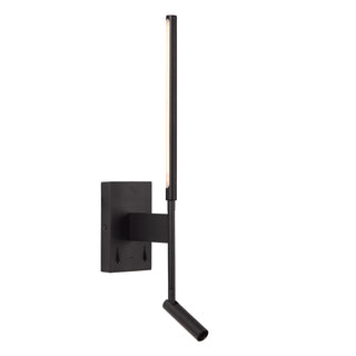 FINAN - Applique murale - LED - 2700K - Avec port de charge USB - Noir