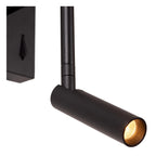 FINAN - Applique murale - LED - 2700K - Avec port de charge USB - Noir