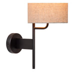 MAGIC - Wandlamp - 1xE27 - Met USB oplaadpunt - Zwart