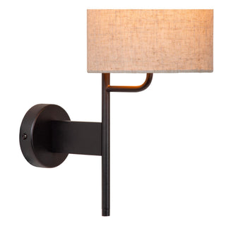 MAGIC - Wandlamp - 1xE27 - Met USB oplaadpunt - Zwart