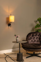 MAGIC - Wandlamp - 1xE27 - Met USB oplaadpunt - Zwart